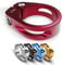 IMPALAPRO Fahrrad Sattelklemme - Sattelklemme 34,9/31.8 - Aluminium Legierung Sattelkloben - Fahrradsattel Halterung - Fahrradsattel Befestigung - Saddle clamp (Rot, 31,8mm)