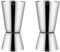 Delgeo Premium Stainless Steel Cocktail Jigger Set of 2-25/50 ml Cocktail Measures for Precise Pouring - Durable Wine Measure Design - Perfect for Professional Bartenders & Home Entertainers