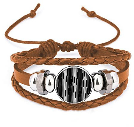 Drip Line Art Grain Illustration Muster Armband Armband Armband Leder Schmuck Ornament