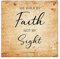 We Walk By Faith Not By Sight Corinthians 57 Armee-Holzschilder, rustikales Namensschild für Kinder, Türschild, kein Verblassen, schönes Märchen für Vatertag, 30,5 x 30,5 cm