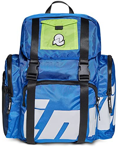 Invicta Rucksack aus nachhaltigem Stoff, Praktisch & Unisex, mit Laptopfach bis 14'', Büro, Uni, Arbeit; Reise, Sport&Freizeit; italienisches Design, MONVISO X BLUE, blau