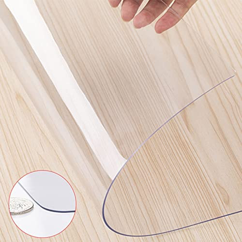 1,5 mm Dick Bodenschutzmatte Transparent 90x90 90x120 100x120 120x150 150x200 Bürostuhl Unterlage Für Teppichböden PVC Bodenschutzmatte Für Hartböden Versch Rutschfestes Kratzfeste ( Color : Clear , S