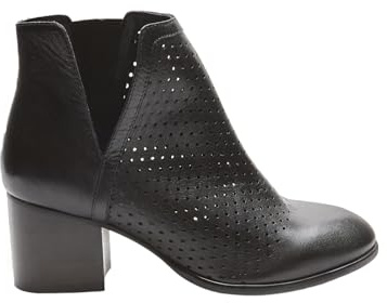 BATA Stivaletti in pelle traforata con tacco donna elegante e moderno