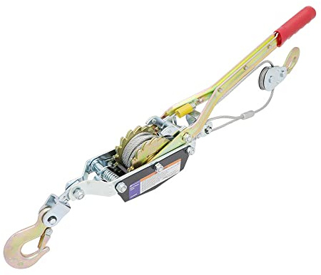 MichaelPro MP009088 Extracteur de treuil Manuel 2 tonnes | Extracteur de treuil à Double engrenage pour Automobile, Construction, Ferme, Ranch, clôtures