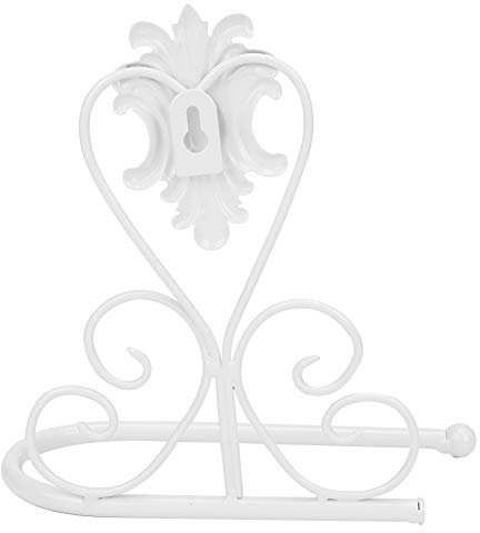 Papierhandtuchhalter Wandmontierter Taschentuchhalter Unter Schrank für Küche Badezimmer, Küchenrollenhalter, Metall-Badetuchhalter, Rollenspender(Weiss)