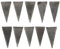 Uonlytech 20pcs Triangle Wedge Carbon Steel Axe Installation Accessories Axe Fixing Wedge Sturdy Wedge Metal Wedge Outdoor Axe Wedge Supplies Ripple Axe Wooden Axe Handle Wedges