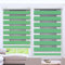 Tür Fenster Rollo Jalousette Vertikaljalousie 100 x 220 cm Sichtschutz, Lichtschutz Duorollo Doppelrollo Jalousette Jalousien mit Verstellbarer Kette für Badezimmer, Grün
