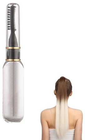 Tizas para el Pelo, Tizas Para el Pelo Niña, Tinte de Pelo Temporal, Tinte Pelo Niñas Lavable, Tizas para Colorear Niñas Lavable, Peine de Tiza Tinte de Pelo Temporal, para Carnaval, Fiesta, Bianco