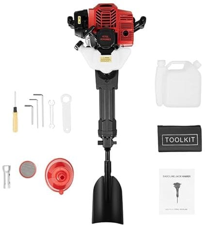 52CC 2 tempi, escavatore a benzina manuale per albero da giardino, macchina per tomba, portatile, alimentato a gas, per piantagione, escavatore portatile, per fattoria