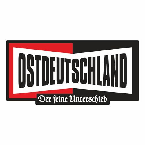 Spaß Kostet Aufkleber Ostdeutschland der feine Unterschied Wetterfest Sticker außen PVC