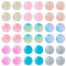 Boutigem Lot de 585 perles rondes en acrylique transparent de 7,5 mm pour fabrication de bracelets, boucles d'oreilles, colliers, bijoux