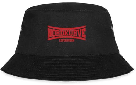 Spreadshirt Nordkurve Leverkusen Fanartikel Fischerhut, L/XL (Caps), Schwarz