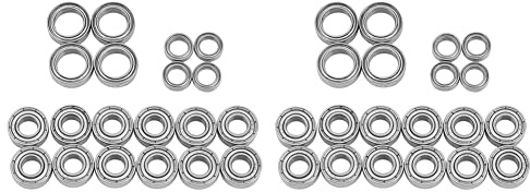 TsoLay 40-teiliges Kugellager-Set für TT01 TT-01 TT01D TT01E TT01R DF02 1/10 RC Auto-Upgrade-Teile