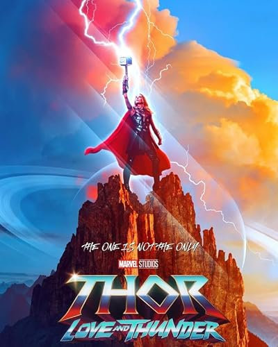 Poster Thor Love Thunder 2, A4, Wandkunst, Heimdekoration, Filmposter, Leinwand, Film, Kino, Retro, Vintage, Kult, klassisch, Nostargic, Saga, moderner Nachdruck, wir drucken jedes Poster für Sie,