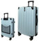 SIGN Hartschalenkoffer ReisetascheTrolley ABS Reisekoffer 360° Doppelrollen Zahlenschloss Modernes Design (Beautycase-Handgepäck-Mittel-Groß-Set) (Hellblau, Großer Koffer (75cm))