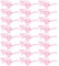 Morcheiong 24 Pack Heart Shaped Sunglasses Frameless Glasses Women Bachelorette Girl Birthday Party Favor Transparent Eyewear (Pink)