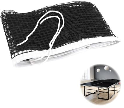 Cylocrya Filet de Ping-Pong en Polyester Filet de Tennis de Table Professionnel Accessoires Durable et Portable pour Tennis de Table, Adapté à Tous Types de Tables,180 cm x 15 cm