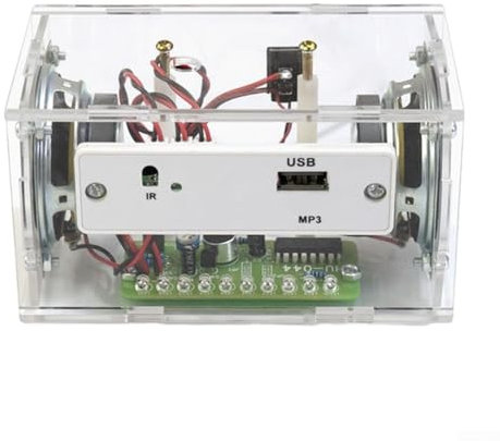 Kit de altavoces DIY con proyecto de soldadura, control de volumen, fuente de alimentación 3 7 5V, sonido claro (piezas de bricolaje+altavoz)