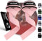 MUPAS Zughilfen für Krafttraining & Bodybuilding (gepolstert) – Profi Lifting Straps 58.5cm Länge–Rutschfestes Silikon– Gym Straps für Fitness,Kreuzheben,Weightlifting –Für Frauen & Männer (Rosa)