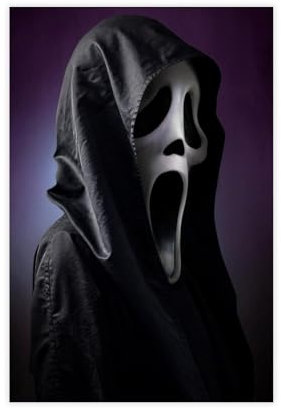 bntjxz Horror HEDZ – Ghostface – Scream-Poster, Leinwand-Poster, Wandkunst, Dekordruck, Bild Gemälde für Wohnzimmer, Schlafzimmer, Dekoration, 60 x 90 cm