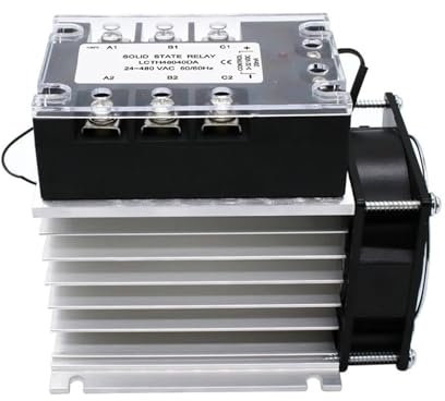 40A Dreiphasen-Halbleiterrelais mit integriertem Kühler for EIN- und Ausschalten(DC Control AC)