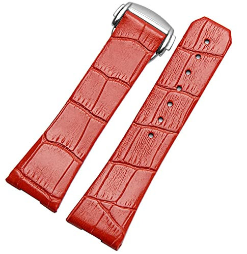NEYENS Uhrenarmband aus echtem Leder für Omega Constellation Double Eagle Serie, Herren und Damen, 17 mm / 23 mm Uhrenarmband, 23mm gold Clasp, Achat