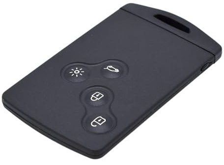 XEBRAD 4-Tasten-Gummi, for Smart, Schlüsselkarte, Funkschlüsselgehäuse, Anhänger mit Einsatz, kleinem Schlüsselbart, for Renault, Laguna, Megane, Clio 2 3, Sandero, Twingo Autoschlüsselgehäuse