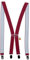 Zukunftsenkel Hosenträger 4 Starke Clips X-Form 2,5cm Breite Herren Damen Skihose Arbeitshose Verstellbar und Elastisch Fasnacht H-Form (Bordeaux Rot)