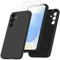 jrester Cover per Samsung Galaxy S24/S25 5G con 3 Vetro Temperato Pellicola Protettiva, Nero Morbido Silicone Protettiva Custodia per Samsung Galaxy S24/S25 5G