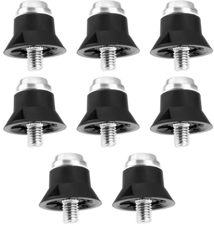 The Lord of the Tools 8 Piezas de Tacos de Fútbol con Punta de Metal para Botas de Rugby Tacos de Plástico con Punta de Metal Tacos de Plástico para Botas de Fútbol Y Rugby M5 X 16 Mm