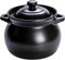 Olla de cerámica con tapa, olla de barro, olla caliente, ollas de barro, olla de barro, conducción rápida del calor, cacerola de cerámica con tapa, olla de barro, utensilios de cocina redondos de