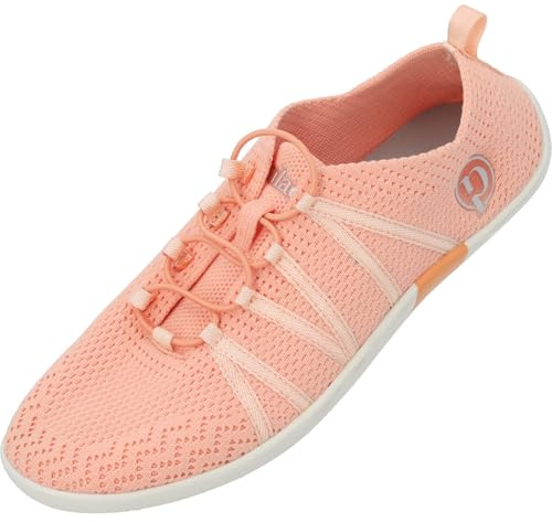 Palado Damen Sneaker Lostos - modische Turnschuhe mit Schnellschnürsystem - elegant und bequem - vielseitiger sportlicher Look Pfirsich UK8 - EU41