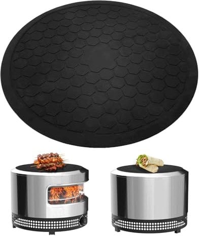 18.9 Oven Mat for Solo Stove Pi Prime Pizza Oven,Reusable Waterproof Sillicone Mat,Anti-Slip and Heat-Resistant Oven Mat for Solo Stove Outdoor Pizza Oven