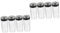 Ciieeo 2sets Castor Condiment Mason Jars Containers with Lids Mason Jar Lids Bottle Pots Jam Jars Cups Spice Jars with Labels Spice Racks Kitchen Seasoning Jar Seasoning Pot Glass 4pcs*2
