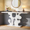 Tribesigns Console moderne pour entrée, table basse étroite en bois de 140 cm, pour salon, couloir, foyer - Blanc