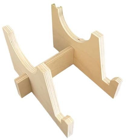 JISADER Balance Board Trainer Storage Rack, Balance Board Lagerung Rack, Wobble Board Storage Stand, Aufbewahrungsregal für Trainer aus Holz für Trainingsgeräte im Büro Hauze Fitnessstudio Indoor