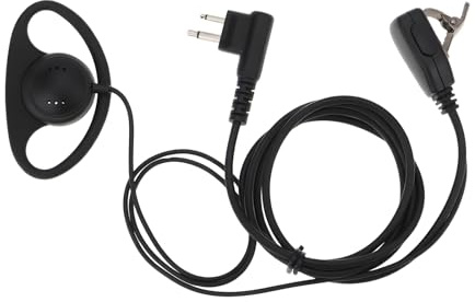 SG Store D-Shape Earpiece with Mic and PTT M Plug Compatible with Motorola CP040 DP1400 R2 Two Way Radio