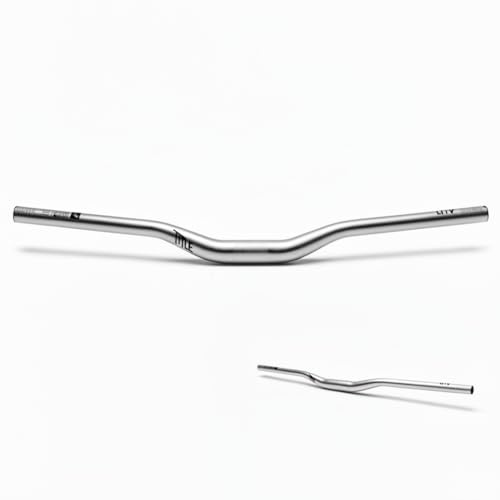 TITLE AH1 35 MTB-Lenker – 800 mm Breite, 35 mm Klemmung, 38 mm Rise, Aluminiumlegierungsstange für Downhill, Enduro, Freeride, Trek & Fixie-Bike kompatibel (Chrom, 35 x 38 mm Rise)