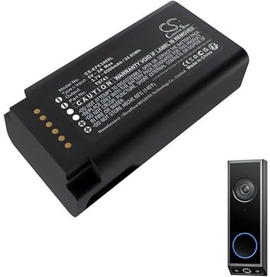 6500mAh Replacement Battery for Eufy Video Doorbell E340, for T8743