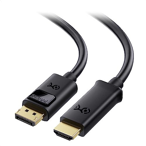 Cable Matters Unidirectional DisplayPort to HDMI Cable 2m (display port to HDMI port cable, dp to hdmi cable) 2m