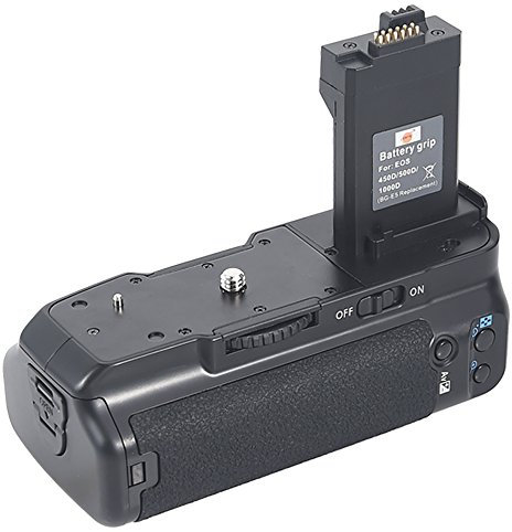 DSTE Pro BG-E5 Vertical Battery Grip Compatible for Canon EOS XSi 450D 500D 1000D SLR Digital Camera as LP-E5
