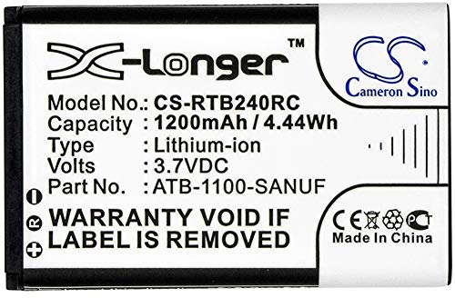CS-RTB240RC Akku 1200mAh Kompatibel mit [RTI] Pro, Pro24.i, Pro24.r, Pro24.r v2, Pro24.z, für [PROBAT] PRO Control, für [LeTV] RC60Tp6, S40, S50, SRC, X50, X60 Ersetzt 41-500012-13, ATB-1100-SANUF