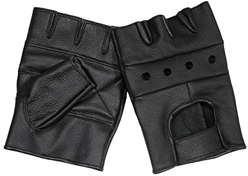 MFH Herren Fingerlose Handschuhe Deluxe Schwarz Größe XL