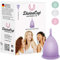 DIVINE CUP Menstruationstasse Größe L, groß - klinisch getestet - 100% Made in Germany - lila, in vier Farben erhältlich - weiches, wiederverwendbares, medizinisches Silikon
