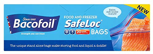 Bacofoil® SafeLoc® Double-Seal Food and Freezer Bags 20 Small