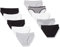 Amazon Essentials Bas de Bikini en Coton (Grandes Tailles Disponibles) Femme, Lot de 10, Fleuri/Multicolore/Points/Rayures, 42