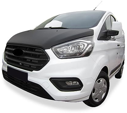 AB3-00386 AUTO-BRA Vollbra Bonnet Bra für die ganze Motorhaube kompatibel mit Ford Transit Custom TOURNEO Bj. 2018-2023 Haubenbra Steinschlagschutz Tuning Bonnet Bra