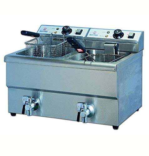 PEGANE Friteuse de Table à cuve emboutie 2X8L