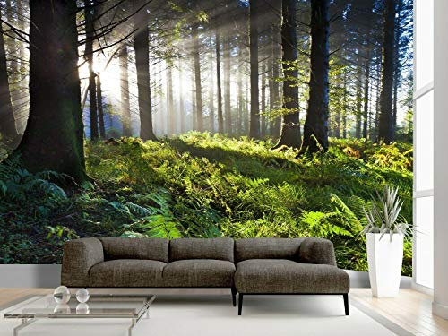 amazingsticker Tree Forest Photo Mountain Wallpaper Mural Summer Home DIY Decoration Wall Covering Wall Decoration 260x175cm