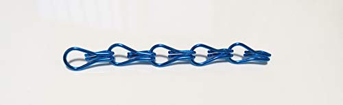 F-jiuyue, 90 x 214,5 cm Aluminium-Kettenvorhang Fliegenvorhang Insektenschutz Vorhang Zimmertür (Farbe: Blau).
